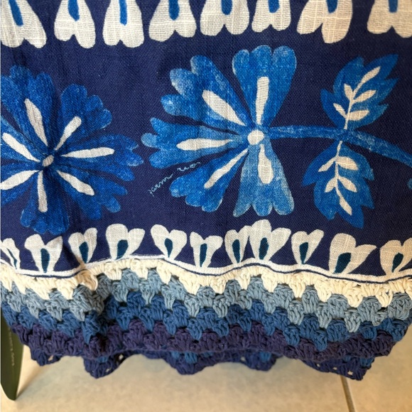 Blue and White Floral Swim Sarong by Farm Rio - Picture 2 of 5